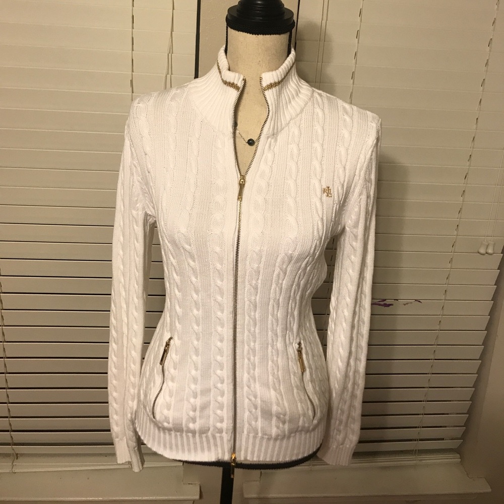 Lauren Ralph Lauren zip up cardigan S